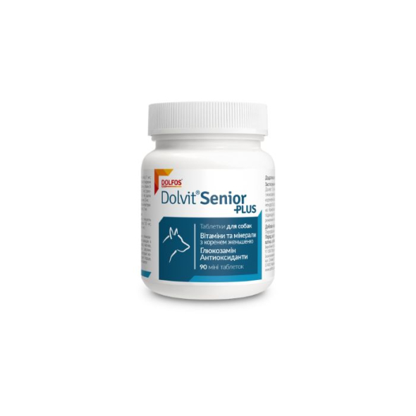 Dolfos Dolvit Senior Plus mini (Долвит Сеньор Плюс мини) Комплекс витаминов и минералов для собак малых пород пожилого возраста 90 таблеток