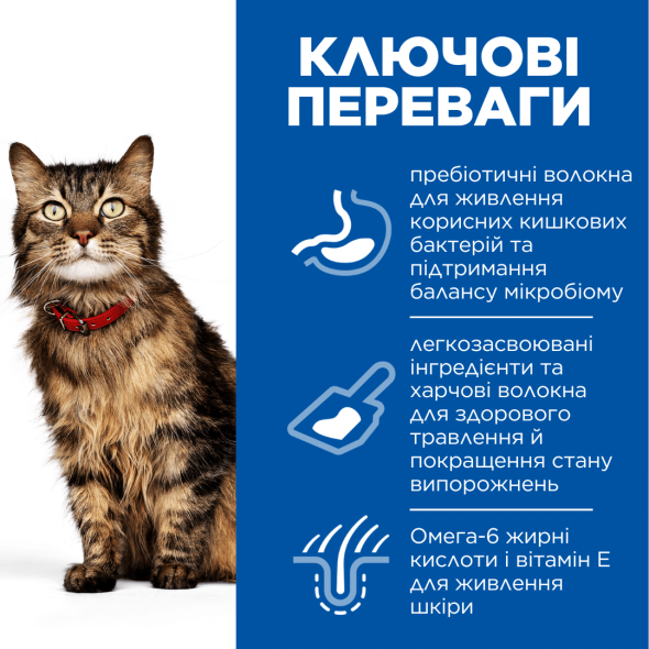 Hill's Science Plan Adult Sensitive Stomach&amp;Skin Сухой корм для кошек с чувствительным пищеварением и кожей с курицей 7 кг - 1