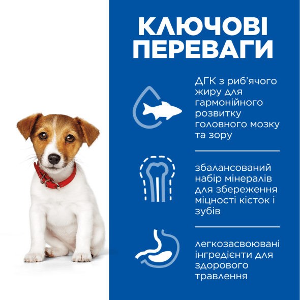 Hill’s Science Plan Puppy Smal&amp;Mini Сухий корм для цуценят малих і мініатюрних порід з куркою 300 г - 1