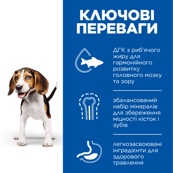 Hill’s Science Plan Puppy Medium Сухий корм для цуценят середніх порід з ягням і рисом 2,5 кг - 1