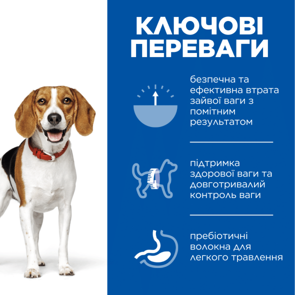 Hill's Science Plan Adult Perfect Weight Medium Сухой корм для поддержания веса взрослых собак средних пород с курицей 2кг - 1