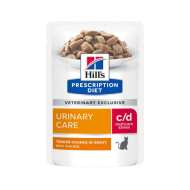Hill's Prescription Diet c/d Urinary Care Multicare Stress Влажный лечебный корм для кошек для профилактики цистита, мкб при действии стрессовых факторов с курицей, 85 г