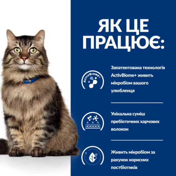 Hill's Prescription Diet Gastrointestinal Biome Сухий лікувальний корм з куркою для котів при розладах травлення та діареї  3 кг - 2