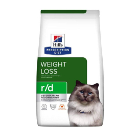 Hill's Prescription Diet r/d Weight Loss Сухой лечебный корм для кошек с курицей при ожирении для снижения веса 1,5 кг