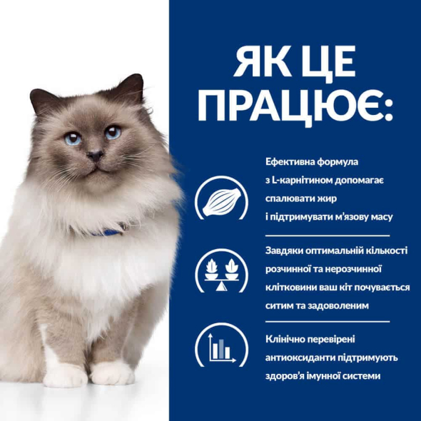 Hill's Prescription Diet r/d Weight Loss Сухой лечебный корм для кошек с курицей при ожирении для снижения веса 3 кг - 3