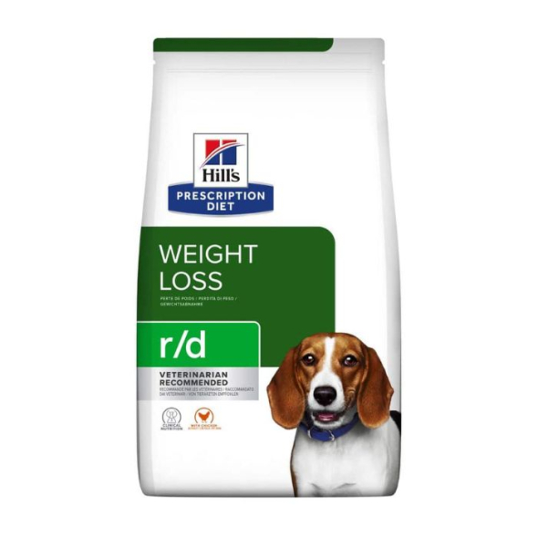 Hill's Prescription Diet r/d Weight Loss Сухой лечебный корм для собак с курицей для снижения веса 1,5 кг