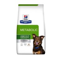 Hill's Prescription Diet Metabolic Сухой лечебный корм для собак с ягненком и рисом для снижения, нормализации и контроля веса 1,5 кг