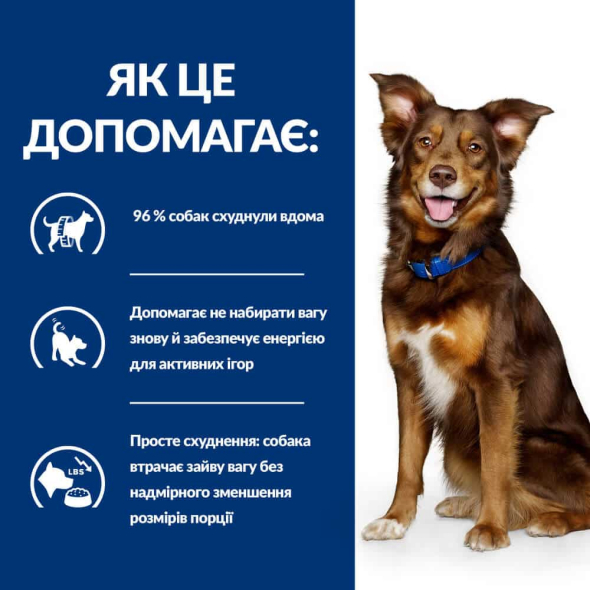 Hill's Prescription Diet Metabolic Сухой лечебный корм для собак с ягненком и рисом для снижения, нормализации и контроля веса 1,5 кг - 3