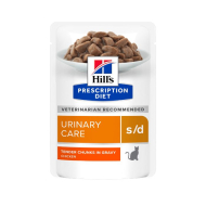 Hill's Prescription Diet s/d Urinary care Вологий лікувальний корм для котів для догляду за сечовидільною системою з куркою, 85 г
