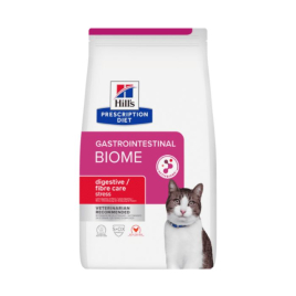 Hill's Prescription Diet Gastrointestinal Biome Stress Сухой лечебный корм для кошек с курицей при заболеваниях ЖКТ, при диареи и для поддержки при стрессовых факторах 1,5 кг