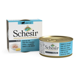 Schesir Tuna with Pineapple Влажный корм для кошек тунец с ананасом в желе, 75 г