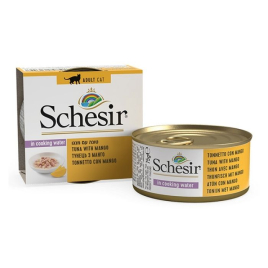 Schesir Tuna with Mango Влажный корм для кошек тунец с манго в бульоне, 75 г