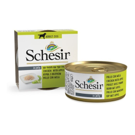 Schesir Chicken with Apple Влажный корм для собак курица с яблоком в желе, 150 г