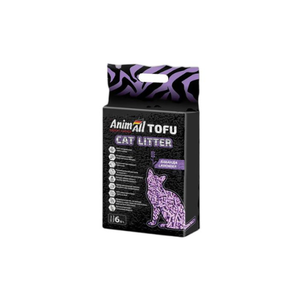 AnimAll Tofu Наповнювач соєвий з ароматом лаванди 6 л