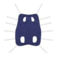 Collar Послеоперационная попона №2 синяя, L: 47, G: 37-52 см
