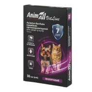 AnimAll VetLine Нашийник протипаразитарний від бліх і кліщів для котів і собак малих порід фіолетовий, 35 см