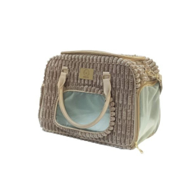 MISOKO&amp;CO дорожня сумка для домашніх тварин, 41.5 x 23 x 28 см, світло-коричнева