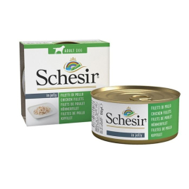 Schesir Chicken Fillets Влажный корм для собак куриное филе в желе, 150 г