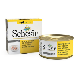 Schesir Tuna with Surimi Влажный корм для кошек тунец с сурими в желе, 85 г