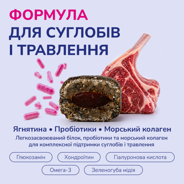 LK Baits Pet Nutrigel Lamb S-M Функціональні ласощі для собак для суглобів з ягням і пробіотиками (Ø 15 мм), 150 г - 3