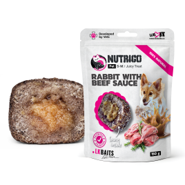 LK Baits Pet Nutrigo Treat Rabbit Функциональное лакомство для собак с кроликом и говяжьим соусом (Ø 12 мм), 150 г