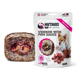 LK Baits Pet Nutrigo Treat Game Функциональное лакомство для собак с олениной и рыбным соусом (Ø 12 мм), 150 г
