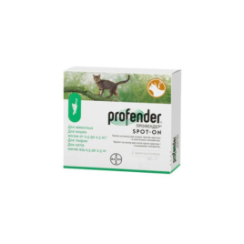 Profender Spot-On (Профендер Спот-он) Краплі від глистів для котів від 0,5 до 2,5 кг, 1 піпетка