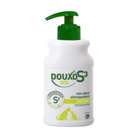 Ceva Douxo S3 Seb Shampoo (Дуксо себ) Лечебный шампунь для жирной, сухой кожи с перхотью собак и кошек, 200 мл