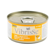 Vibrisse Вологий корм для котів з тунцем і курячою шинкою, 70 г