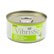 Vibrisse Вологий корм для котів з тунцем і куркою, 70 г