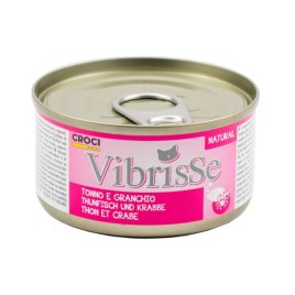 Vibrisse Вологий корм для котів з тунцем і крабом, 70 г