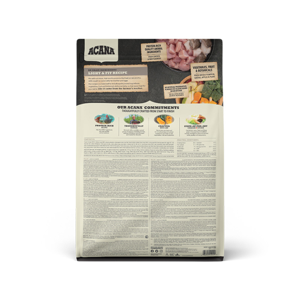 Acana Light &amp; Fit Recipe Сухой корм для взрослых собак склонных к полноте, после стерилизации, 2 кг - 1