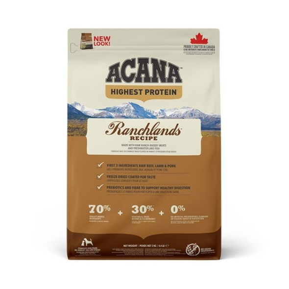 Acana Highest Protein Ranchlands Recipe Сухой корм для собак всех пород и всех стадий жизни, 2 кг - 2