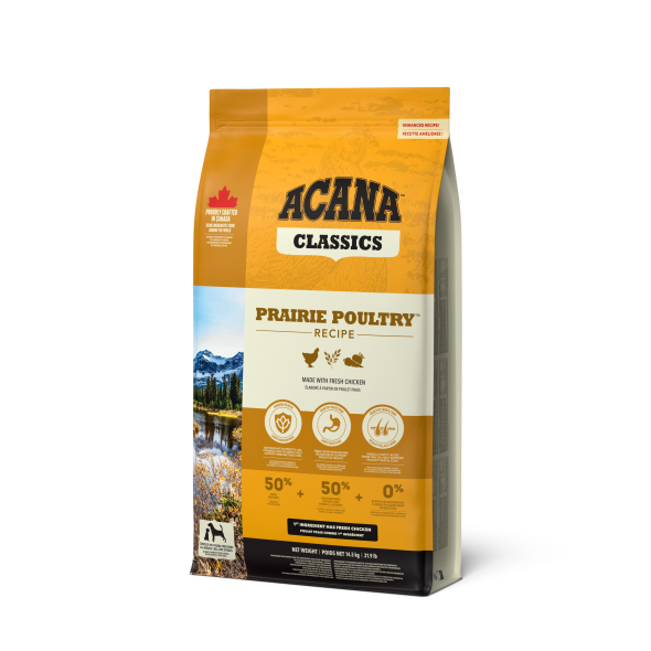 Acana Classics Prairie Poultry Recipe Сухий корм для собак всіх порід та всіх стадій життя, 14,5 кг