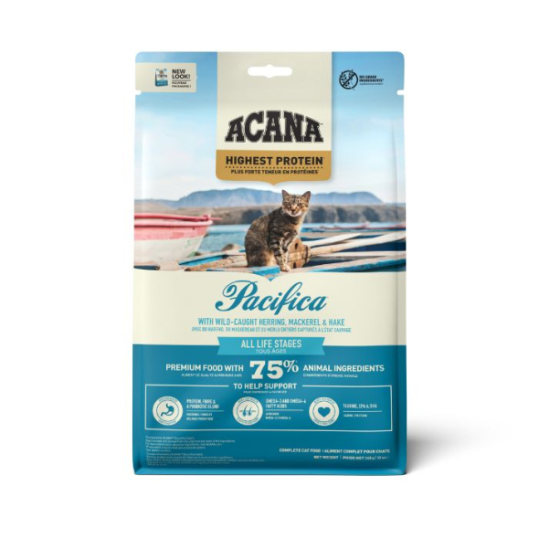 Acana Pacifica Cat Сухой корм для кошек всех пород и всех стадий жизни, 340 г - 2