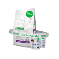 Nature's Protection Superior Care White Dogs Grain Free Salmon Junior All Breeds Сухой беззерновой корм для юниоров всех пород с лососем, 1,5 кг + Nature's Protection Superior Care Junior Grain Free Rabbit and Krill