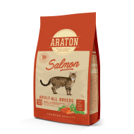 ARATON Salmon Adult All Breeds Сухий корм з лососем для дорослих котів 15 кг (ПОШКОДЖЕНА УПАКОВКА)