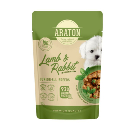 ARATON Junior with Lamb and Rabbit Влажный корм для юниоров с ягненком и кроликом, 85 г