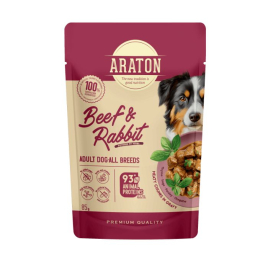ARATON Adult with Beef and Rabbit Влажный корм для взрослых собак с говядиной и кроликом, 85 г