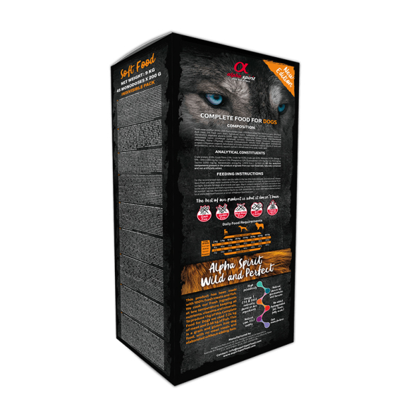Alpha Spirit Multiprotein Беззерновий напіввологий корм для собак всіх порід, 9 кг - 1