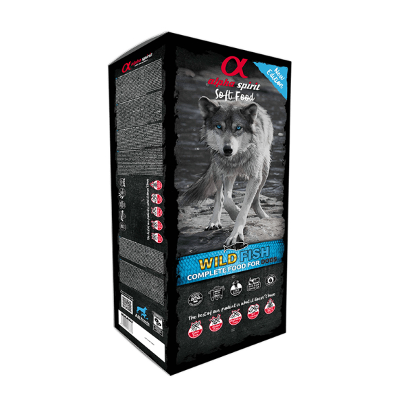 Alpha Spirit Wild Fish Беззерновий напіввологий корм для собак всіх порід, 9 кг