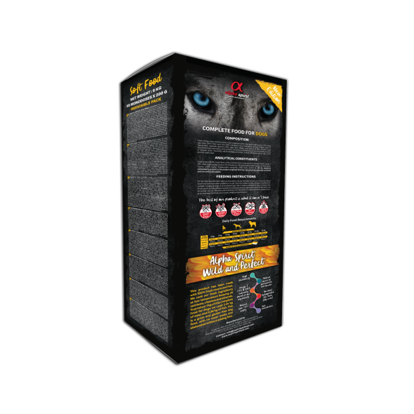 Alpha Spirit Free Range Poultry Беззерновий напіввологий корм для собак всіх порід, 9 кг - 1