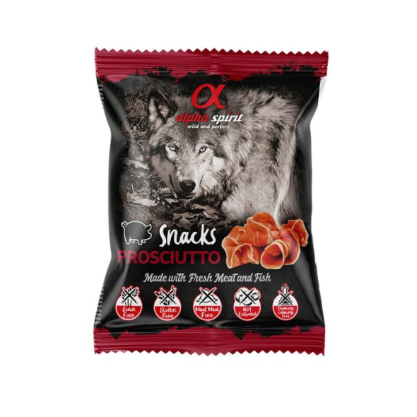 Alpha Spirit Prosciutto Snacks Ласощі з прошуто для собак, 50 г