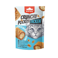 Wanpy Crunchy Pockets Chicken Ласощі для котів хрусткі подушечкі з куркою, 70 г