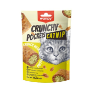 Wanpy Crunchy Pockets Chicken &amp; Catnip Ласощі для котів хрусткі подушечкі з куркою і котячою м'ятою, 70 г