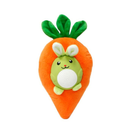 MISOKO Игрушка для собак морковь, плюш, оранжевая, 22,5 см