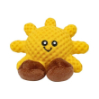 MISOKO Игрушка для собак солнце, латекс, желтое, 9 см