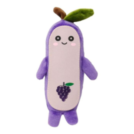 MISOKO Игрушка для собак зверек-виноград, плюш, фиолетовый, 19 см