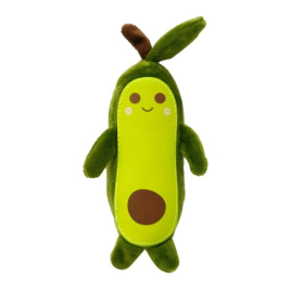 MISOKO Игрушка для собак зверек-авокадо, плюш, зеленый, 19 см