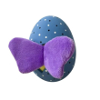 MISOKO Игрушка для собак яйцо, латекс, фиолетовое, 11 см